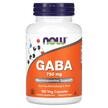 NOW, GABA 750 mg, ГАМК 750 мг, 100 капсул