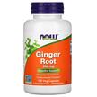 Фото товару NOW, Ginger Root 550 mg, Корінь Імбиру 550 мг, 100 капсул