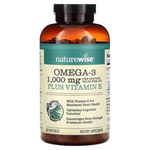 Омега 3 Omega-3 Plus Vitamin E Naturewise 360 капсул Омега 3 Omega-3 Plus Vitamin E Naturewise 360 капсул