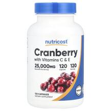 Журавлина Cranberry with Vitamins C & E Nutricost