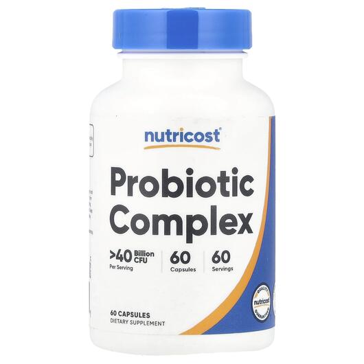 Основное фото товара Пробиотики, Probiotic Complex 40 Billion CFU, 60 капсул