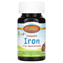 Kid's Chewable Iron Железо 15 мг Carlson 30 таблеток
