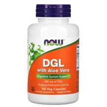 DGL with Aloe Vera Лакрица NOW 100 капсул