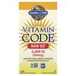 Garden of Life, Vitamin Code RAW D3, Вітамін D3, 120 капсул