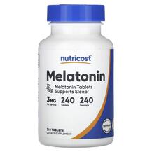 Melatonin 3 mg Мелатонин Nutricost 240 таблеток Melatonin 3 mg Мелатонин Nutricost 240 таблеток