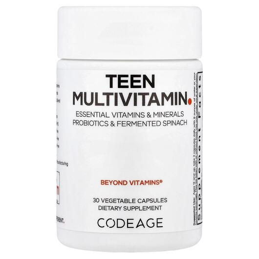 Основне фото товара CodeAge, Teen Multivitamin, Вітаміни для підлітків, 30 капсул