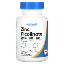 Zinc Picolinate 30 mg Цинк Пиколинат Nutricost
