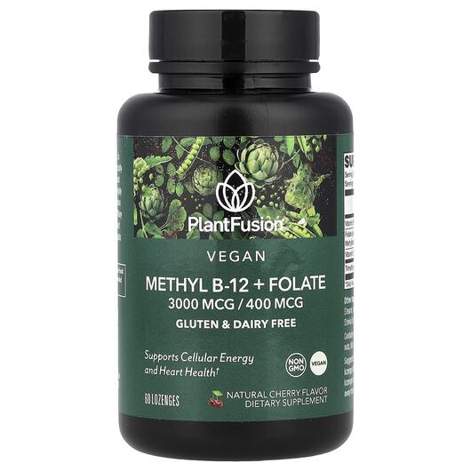 Основне фото товара Methyl B-12 + Folate Natural Cherry, Метилкобаламін B12, 60 табле