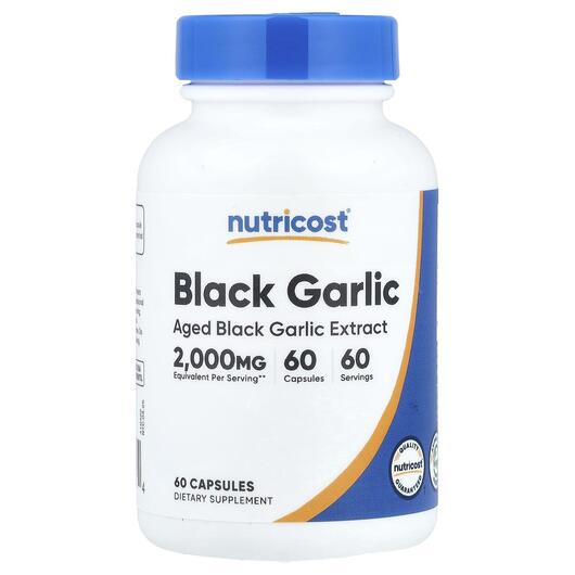 Основне фото товара Nutricost, Black Garlic 2000 mg, Екстракт Часнику, 60 капсул