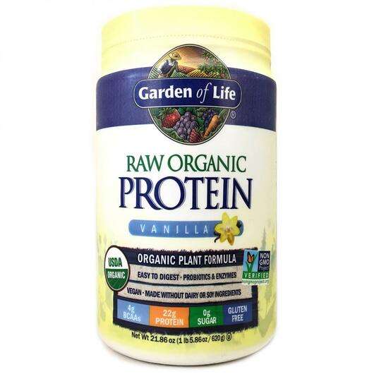 Основне фото товара Garden of Life, RAW Organic Protein, Органічний протеїн Ваніль...