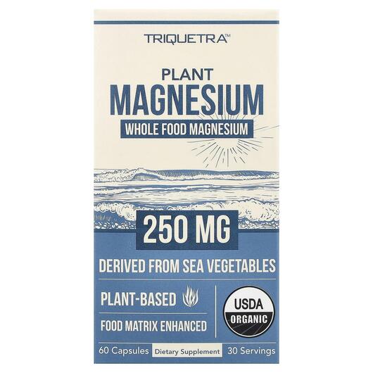Основне фото товара Triquetra Health, Plant Magnesium, Магній, 60 капсул