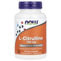 L-Цитруллін 750 мг L-Citrulline 750 mg NOW 90 капсул