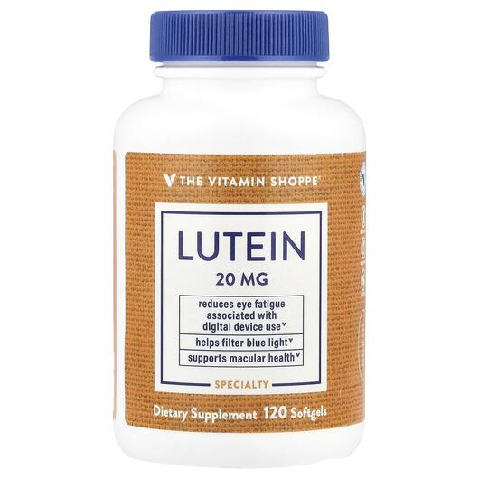 Основне фото товара TheVitaminShoppe, Lutein 20 mg, Лютеїн, 120 капсул
