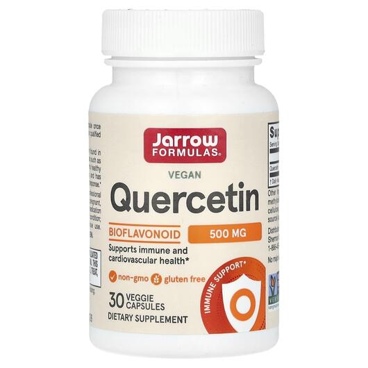 Основное фото товара Jarrow Formulas, Кверцетин, Vegan Quercetin 500 mg, 30 капсул