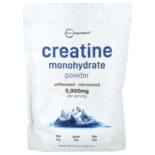 Основне фото товара Creatine Monohydrate Powder Unflavored, Креатин, 1 кг