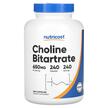 Фото товара Витамин B4 Холин, Choline Bitartrate 650 mg, 240 капсул