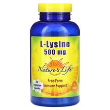 L-Лізин L-Lysine 500 mg Natures Life 250 капсул L-Лізин L-Lysine 500 mg Natures Life 250 капсул