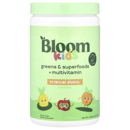 Основное фото товара Kids Greens & Superfoods + Multivitamin Tropical, Суперфуд, 1