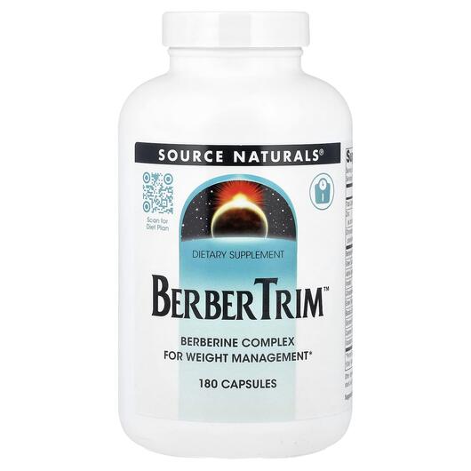 Основное фото товара Source Naturals, Берберин, BerberTrim, 180 капсул