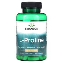 L-Пролін L-Proline 500 mg Swanson 100 капсул