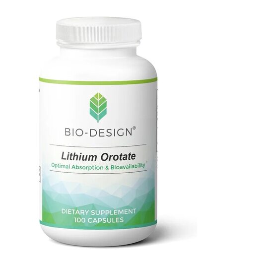 Основне фото товара Bio-Design, Lithium Orotate, Літій, 100 капсул