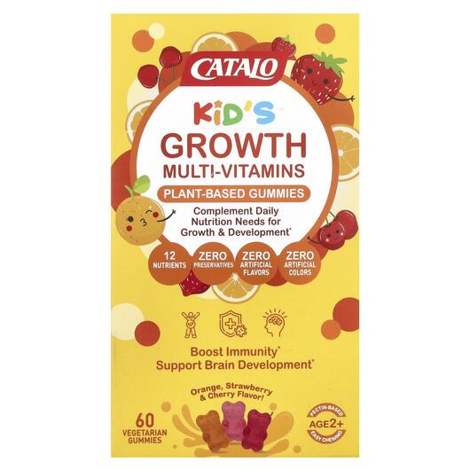 Основне фото товара Kids Growth Multi-Vitamins Plant Based, Вітаміни, 60 Vegetarian G