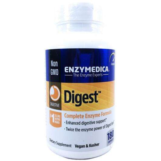 Основне фото товара Enzymedica, Digest Complete Enzyme, Повні ферменти, 180 капсул