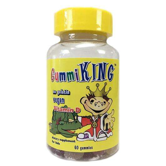 Основне фото товара GummiKing, Vitamin D for Kids, Вітамін D3, 60 жувальних цукерок