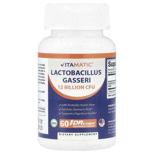 Основное фото товара Lactobacillus Gasseri 12 Billion, Лактобактерии Гассери, 60 капсу