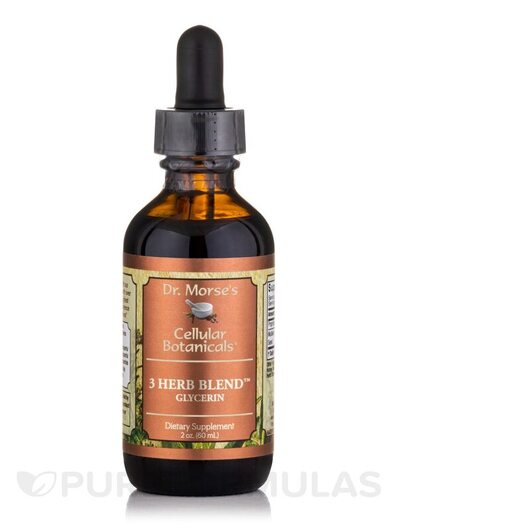 Основне фото товара Doctor Morse's, 3 Herb Blend Glycerin, Трави, 60 мл