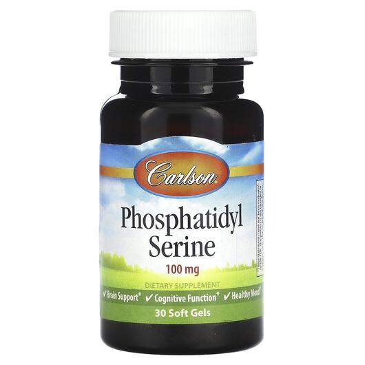 Основное фото товара Carlson, Фосфатидилсерин, Phosphatidyl Serine 100 mg, 30 капсул