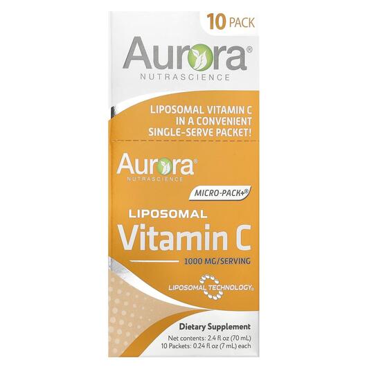 Основне фото товара Micro-Pack+ Liposomal Vitamin C 1000, Вітамін C Ліпосомальний, 10