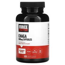 Гриби Чага Chaga 500 mg Force Factor 120 капсул