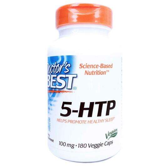 Основне фото товара Doctor's Best, 5-HTP, 5-гідрокситриптофан 100 мг, 180 капсул