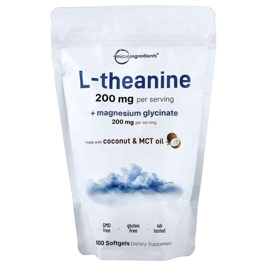 Основное фото товара L-Theanine + Magnesium Glycinate, Теанин и Глицинат Магния, 400 к