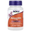 NOW, Астаксантин 4 мг, Astaxanthin 4 mg, 60 капсул