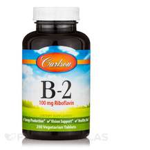 Carlson, B-2 Riboflavin 100 mg, Вітамін В2 Рибофлавін, 250 таб...
