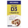 Фото товару Enzymedica, Organic D3 + Vitamin K2, Вітаміни D3 K2, 60 капсул