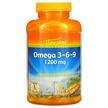 Фото товару Thompson, Omega 3-6-9 1200 mg 120, Омега 3-6-9 1200 мг, 120 ка...