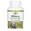 Фото товару Natural Factors, Bilberry 40 mg 60, Чорниця, 60 капсул