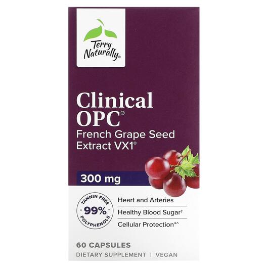 Основне фото товара Clinical OPC 300 mg, Екстракт виноградних кісточок, 60 капсул