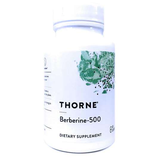 Основне фото товара Thorne, Berberine 500, Берберин 500 мг, 60 капсул