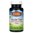 Carlson, Niacin-Time 500 mg, Вітамін B3 Ніацин, 100 таблеток