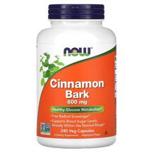 Cinnamon Bark 600 mg Корица Кора 600 мг NOW