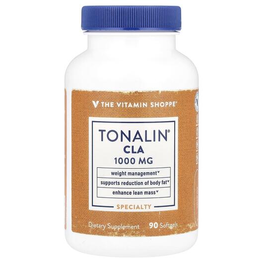 Основне фото товара Tonalin CLA 1000 mg, Лінолева кислота, 90 капсул