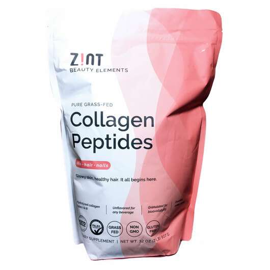 Основне фото товара Zint, Collagen Peptides, Яловичий колаген типів 1 і 3, 907 гр