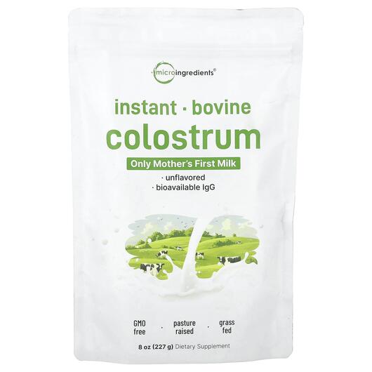 Основное фото товара Колострум, Instant Bovine Colostrum Unflavored, 227 г