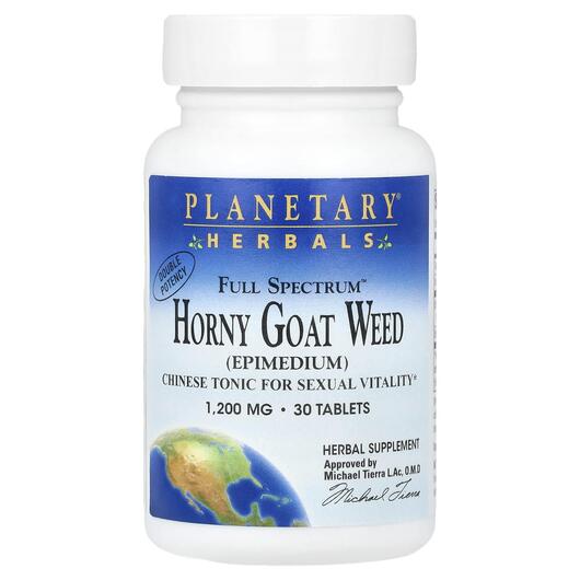 Основне фото товара Full Spectrum Horny Goat Weed 1200 mg, Горянка, 30 таблеток