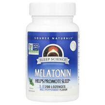 Мелатонін Melatonin 5 mg Peppermint Flavored Source