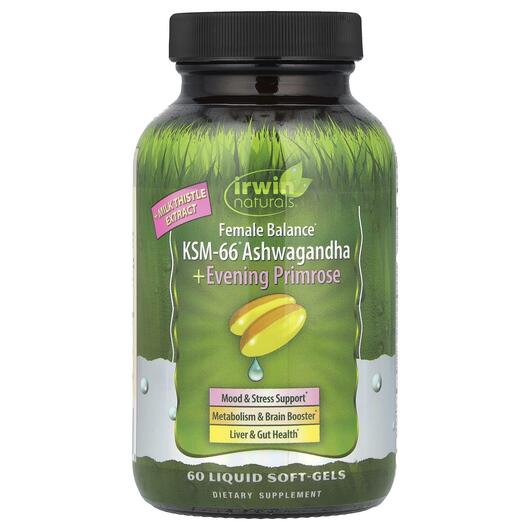 Основне фото товара Female Balance KSM-66 Ashwagandha + Evening Primrose, Ашваганда, 